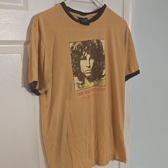 Jim Morrison 2004 Vintage Bay Island Graphic T-Shirt - Tan - Picture 5 of 8
